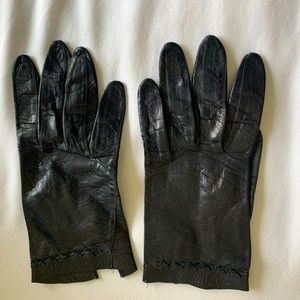 Leather Driving Gloves (Black)